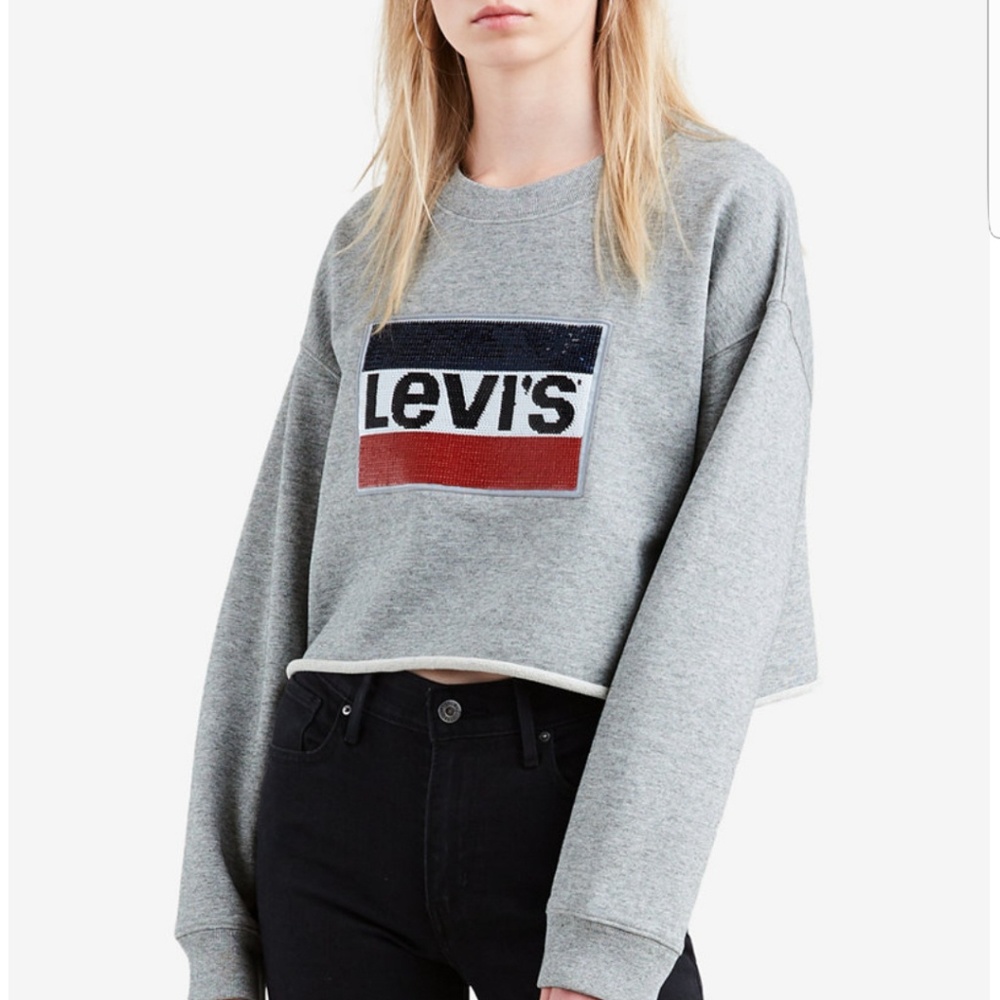 Levi's Sequin LIMITED Cropped Sweatshirt